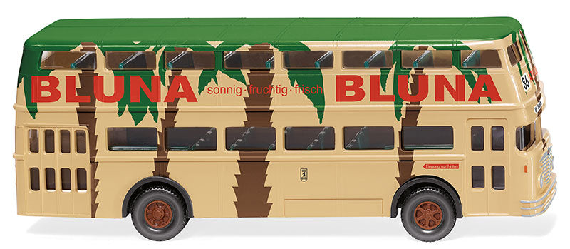 Wiking 072205 1/87 Bussing D2U Double-Decker Bus, Bluna (HO)