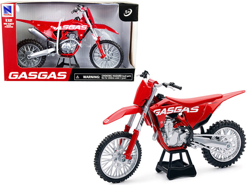 GasGas MC 450F Bike Motorcycle Red 1/12 Diecast Model by New Ray free shipping USA