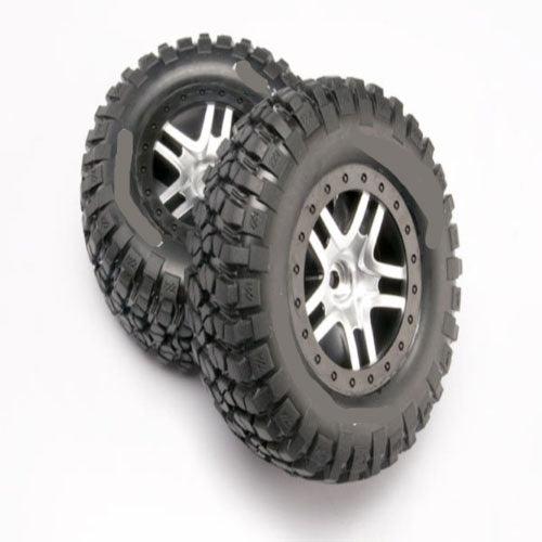 Traxxas 5877 Mounted BFGoodrich Mud TA Tires/Wheels Front (2) Slash