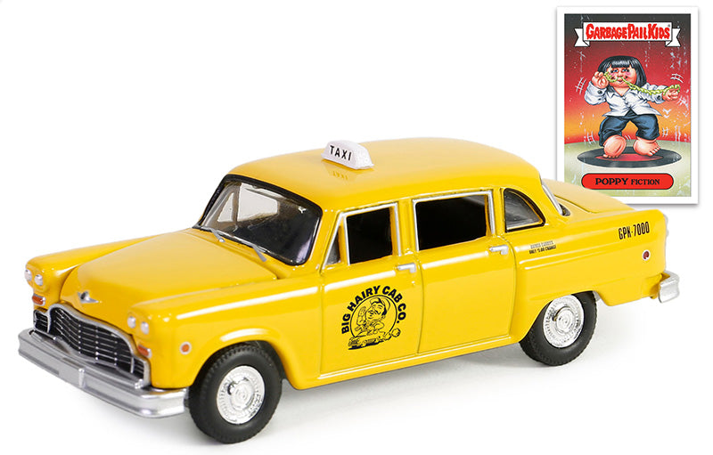 Greenlight 54100-A 1/64 1977 Checker Taxicab, Garbage Pail Kids