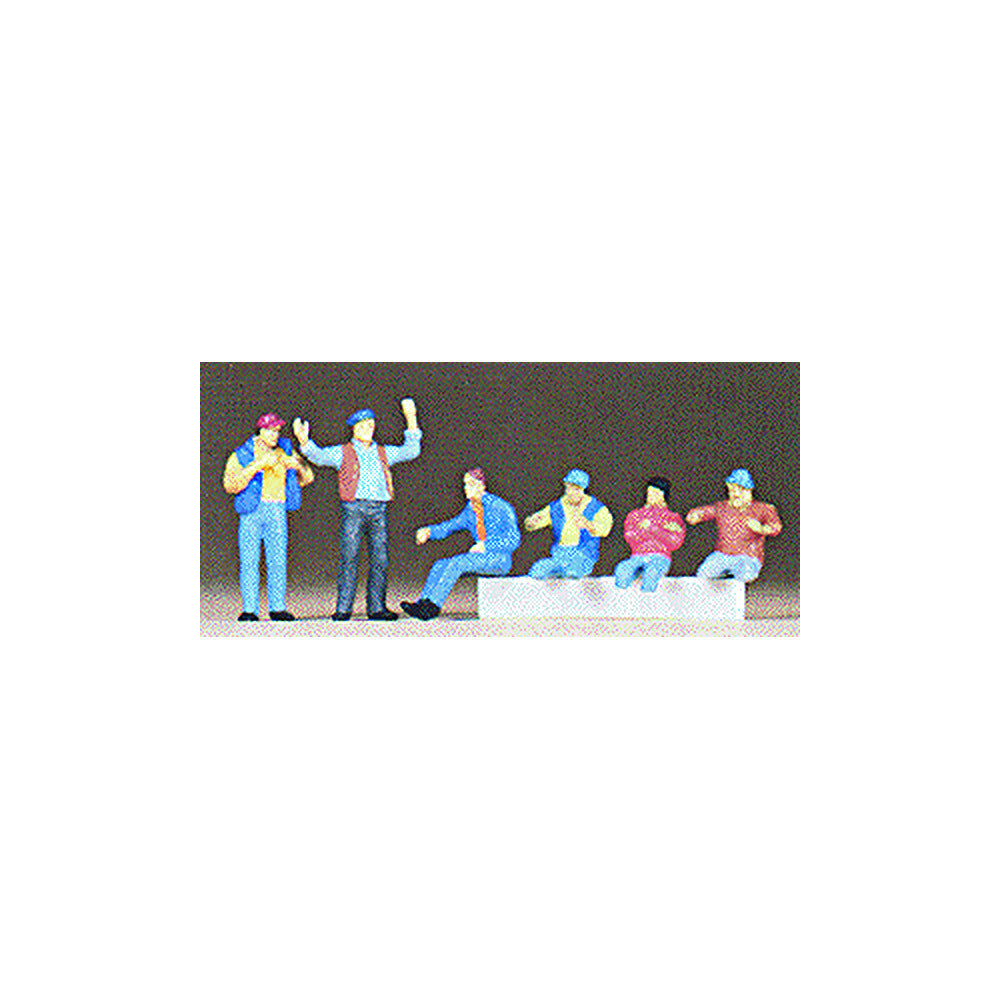 Preiser 10038 HO Scale People Working Truck Drivers