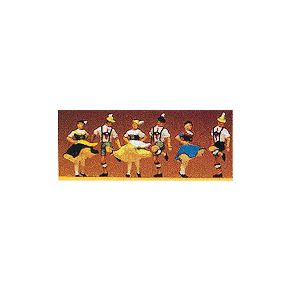 Preiser 10240 HO Scale Recreation & Sports Bavarian Folk Dancers