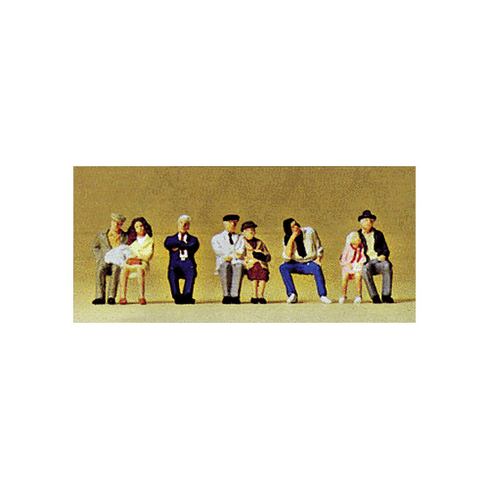 Preiser 10384 HO Scale Passengers Sitting on the Bus #1 pkg(7)