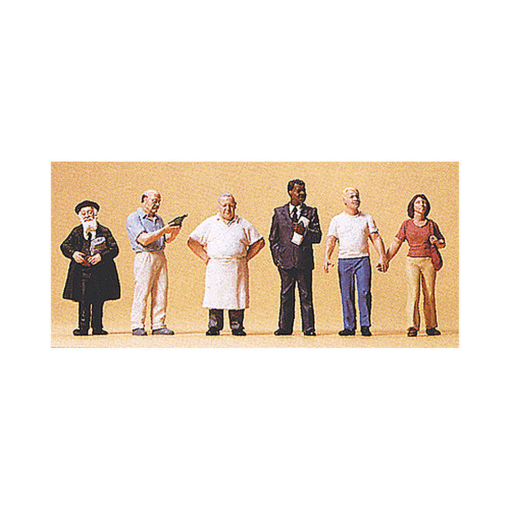 Preiser 10471 HO Scale Pedestrians American Pedestrians #2