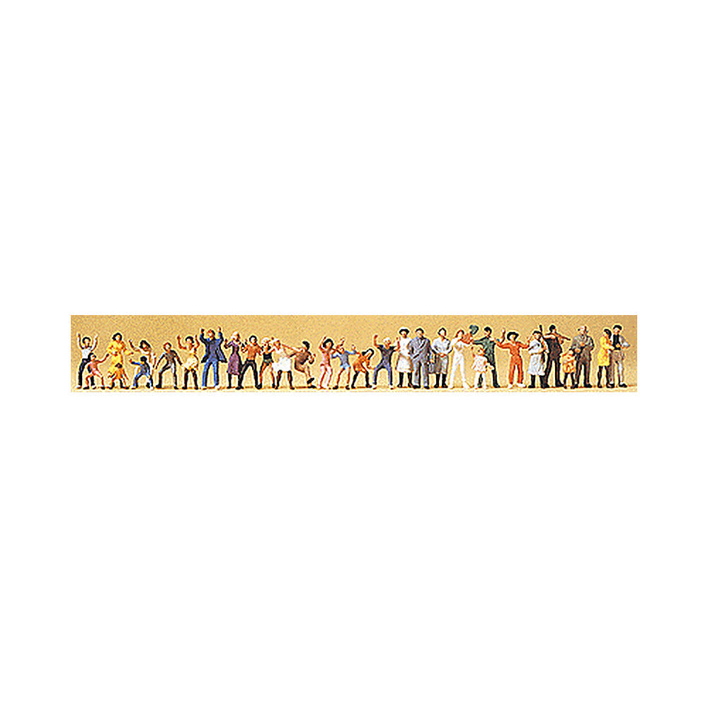 Preiser 14414 HO Scale Funfair Visitors pkg(30)