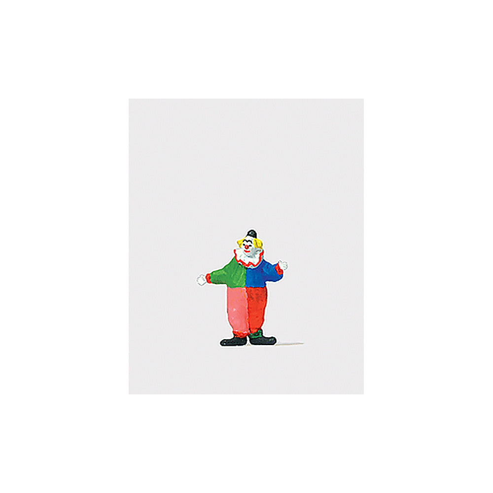 Preiser 29084 HO Scale Individual Figure Clown (Multi-Color Suit)