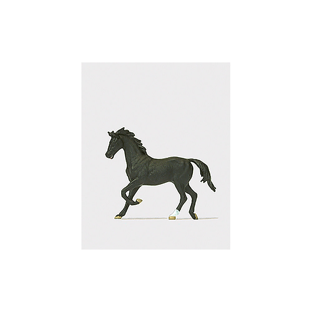 Preiser 29525 HO Scale Animal Black Horse