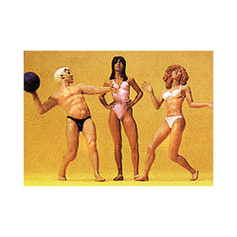 Preiser 45014 G Scale Swimmers w/Beachball 1 Male & 2 Females