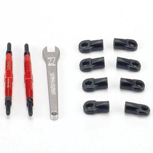 Traxxas 5938R Front/Rear Red Aluminum Toe Links Slayer