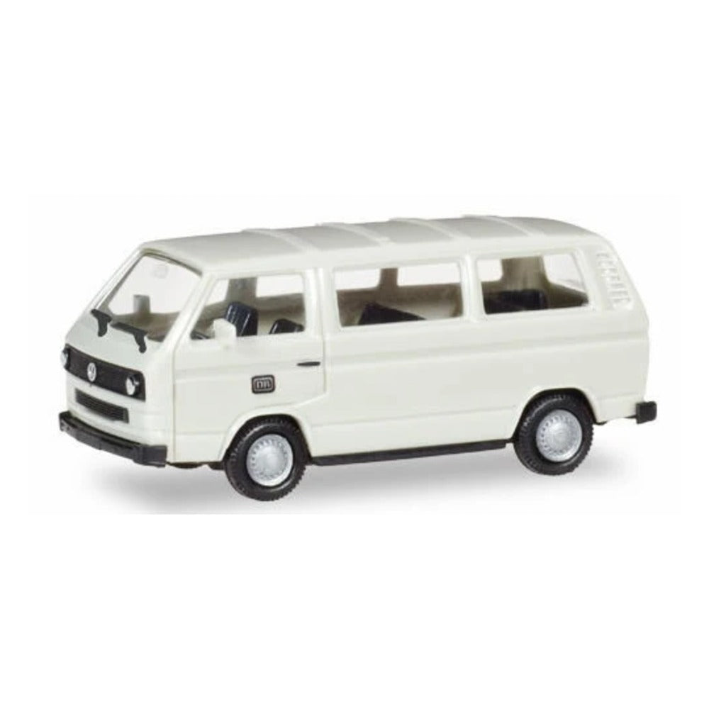 Herpa 93873 HO Scale Volkswagen T3 Passenger Van - Assembled - Assembled -- German Federal Railroad DB (white, German Lettering)