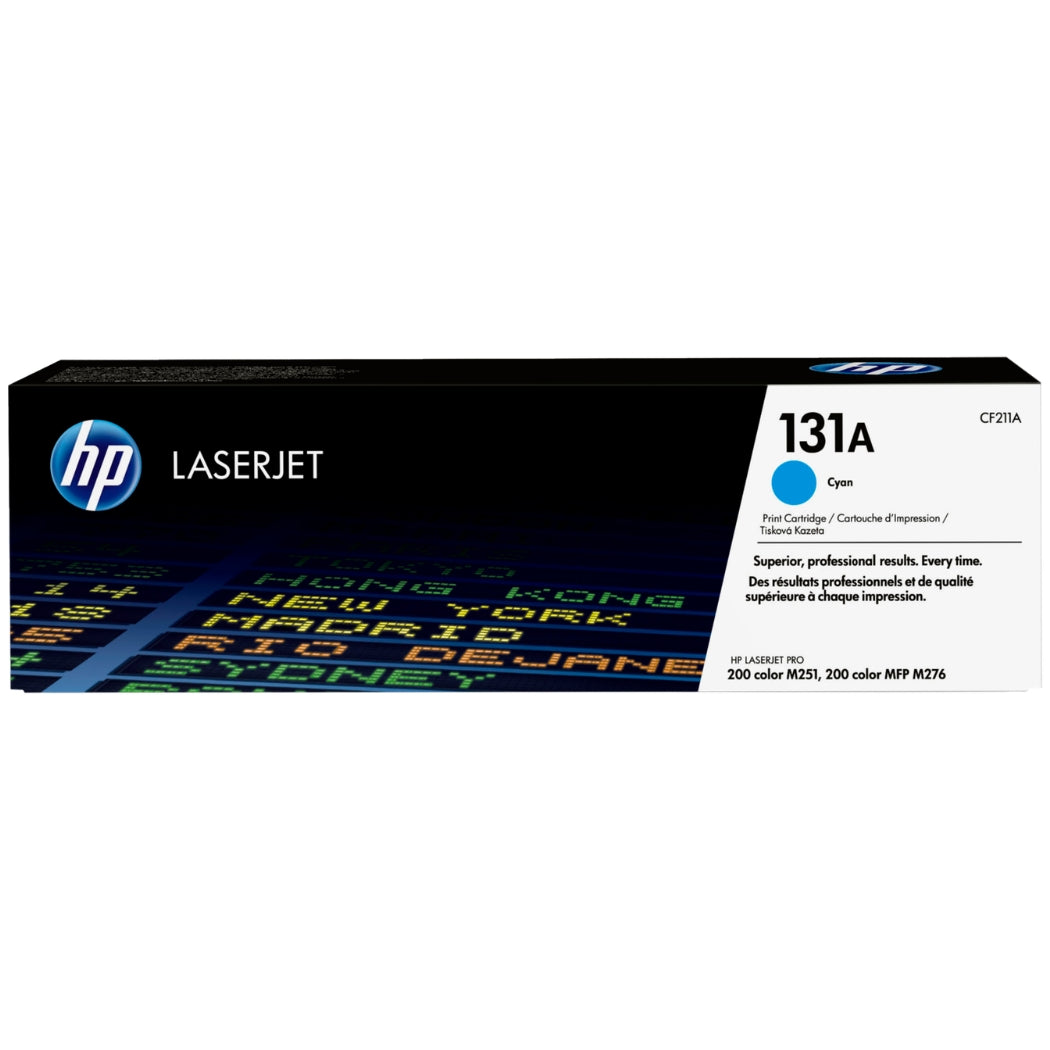 New, Pre-Owned - HP 131A Standard-Yield Cyan Laser Toner Cartridge, CF211A