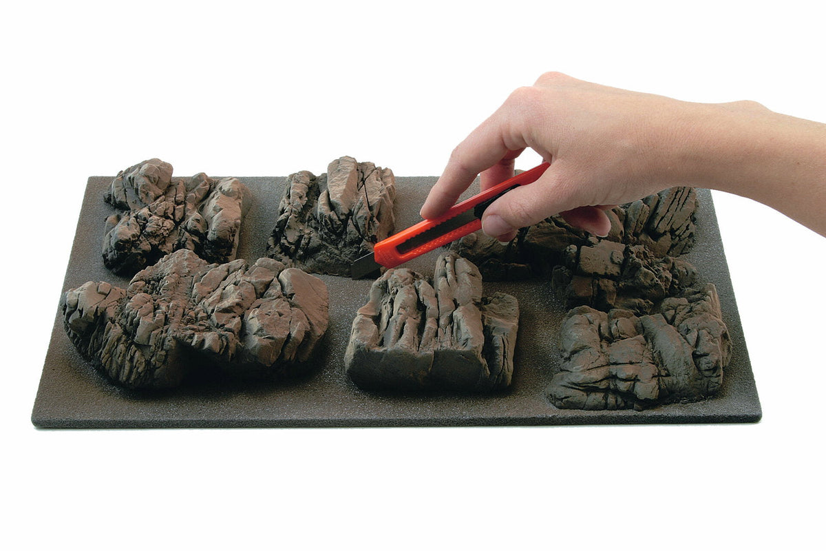 Noch 58451 HO Scale Granite Molded Foam Rock Pieces, 5-Pack