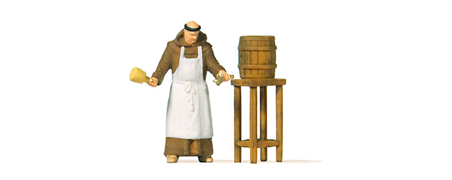 Preiser 28218 HO Scale Friar Tapping Beer Figure