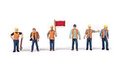 Walthers SceneMaster 949-6067 HO Railroad Track Workers pkg(6) Set 2