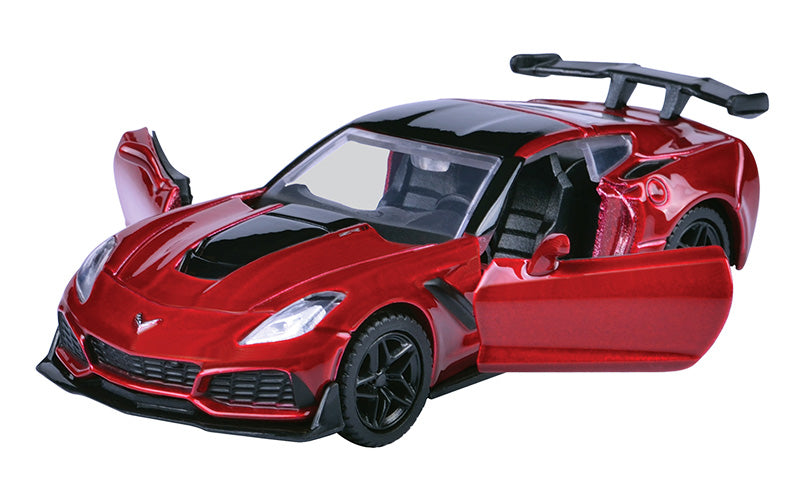 Motormax 73678AL-MR 2019 Chevrolet Corvette ZR1, Metallic Red