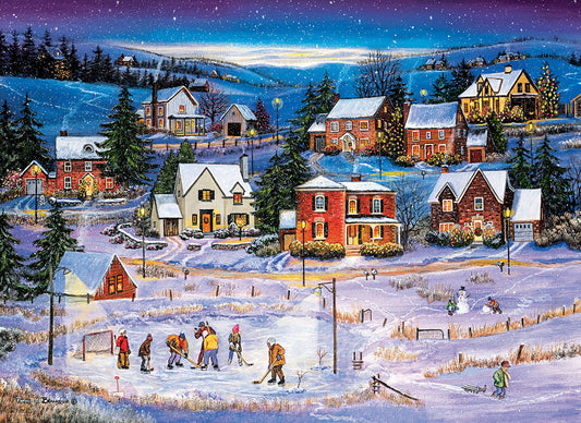 Puzzle: Winter Wonderland - Stars on Ice by Patricia Bourque