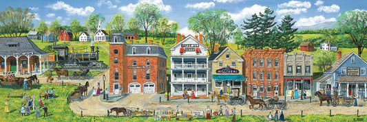 Puzzle: Panoramic Puzzles - Train Station by Bob Fair