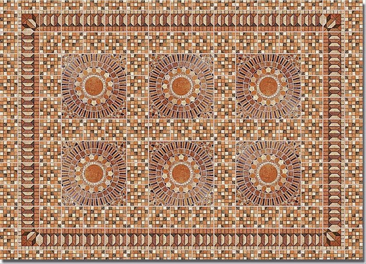 Busch 7414 HO Scale Rustic Flagstone Plaza Sheets (2)