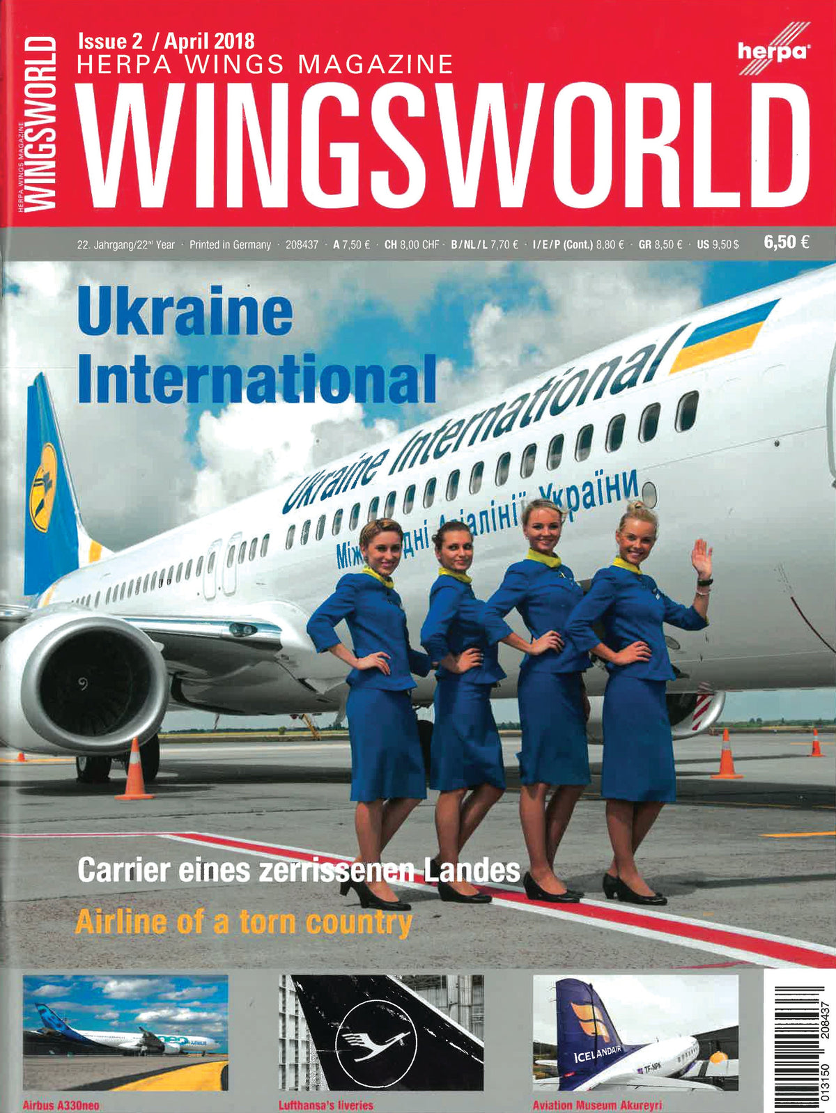 Herpa Magazines HE208437 Wingsworld 2/18