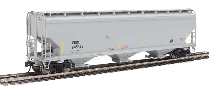 Walthers Mainline 910-7703 HO Scale 60' NSC 5150 3-Bay Covered Hopper - Ready to Run -- First Union Rail FURX #845338