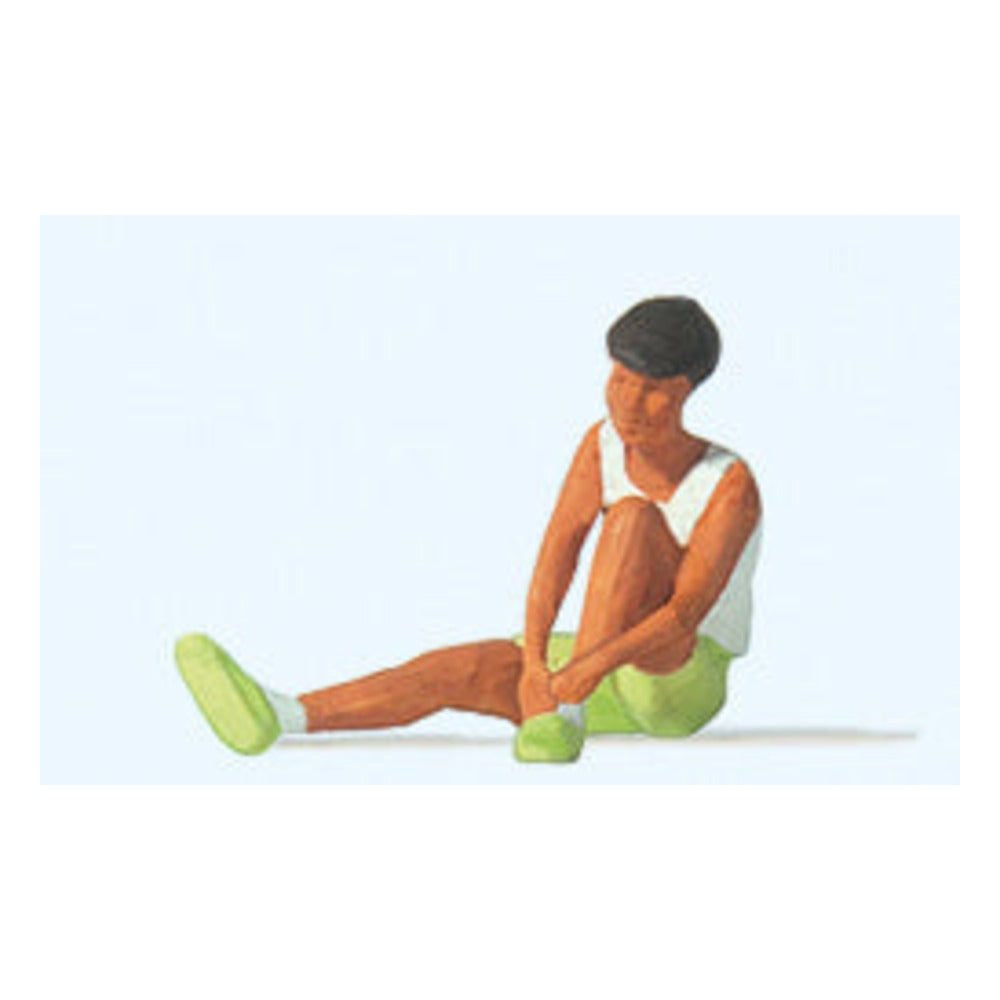 Preiser 28233 HO Scale Sports Woman Tying Shoes Figure