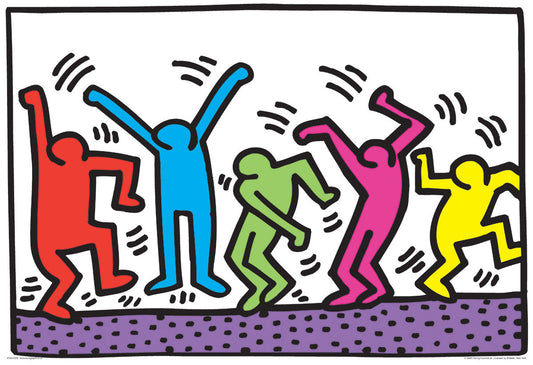 Puzzle: Fine Art For Kids - Dancing by Keith Haring