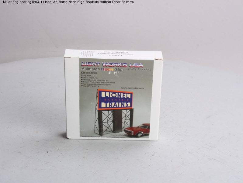Miller Engineering 880301 O/HO Scale Lionel Roadside Billboard