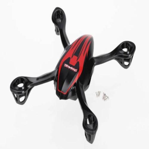 Traxxas 6212 Canopy Upper/Lower Red/Mounting Screws QR-1