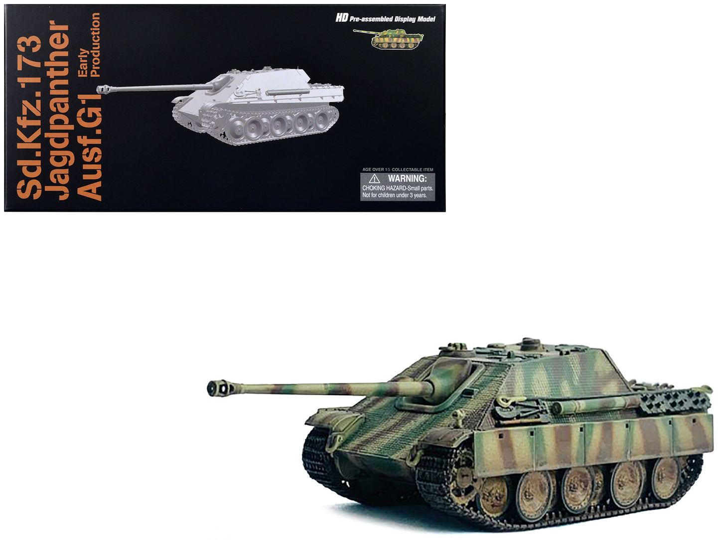 Germany Sd.Kfz.173 Jagdpanther Ausf.G1 Early Production Tank "s.Pz.Abt.654 Ruhr Pocket" (1945) "NEO Dragon Armor" Series 1/72 Plastic Model by Dragon Models free shipping USA