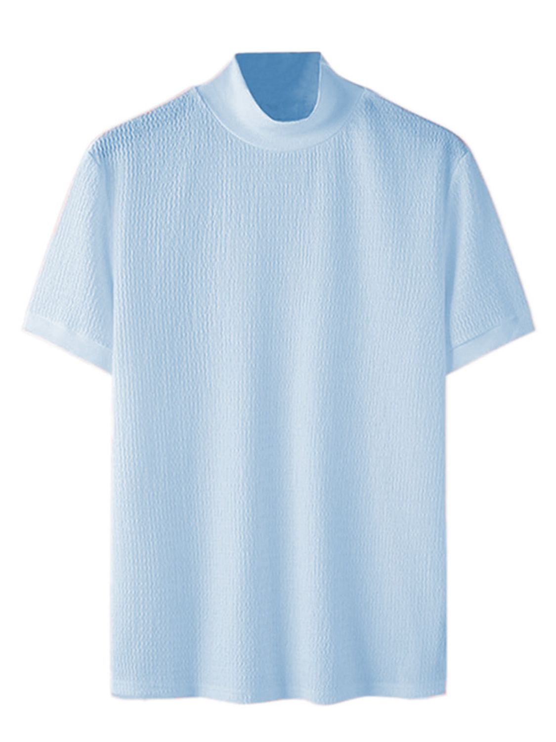 Men's Full Size Mock Neck Short Sleeve T-Shirt Plus Size