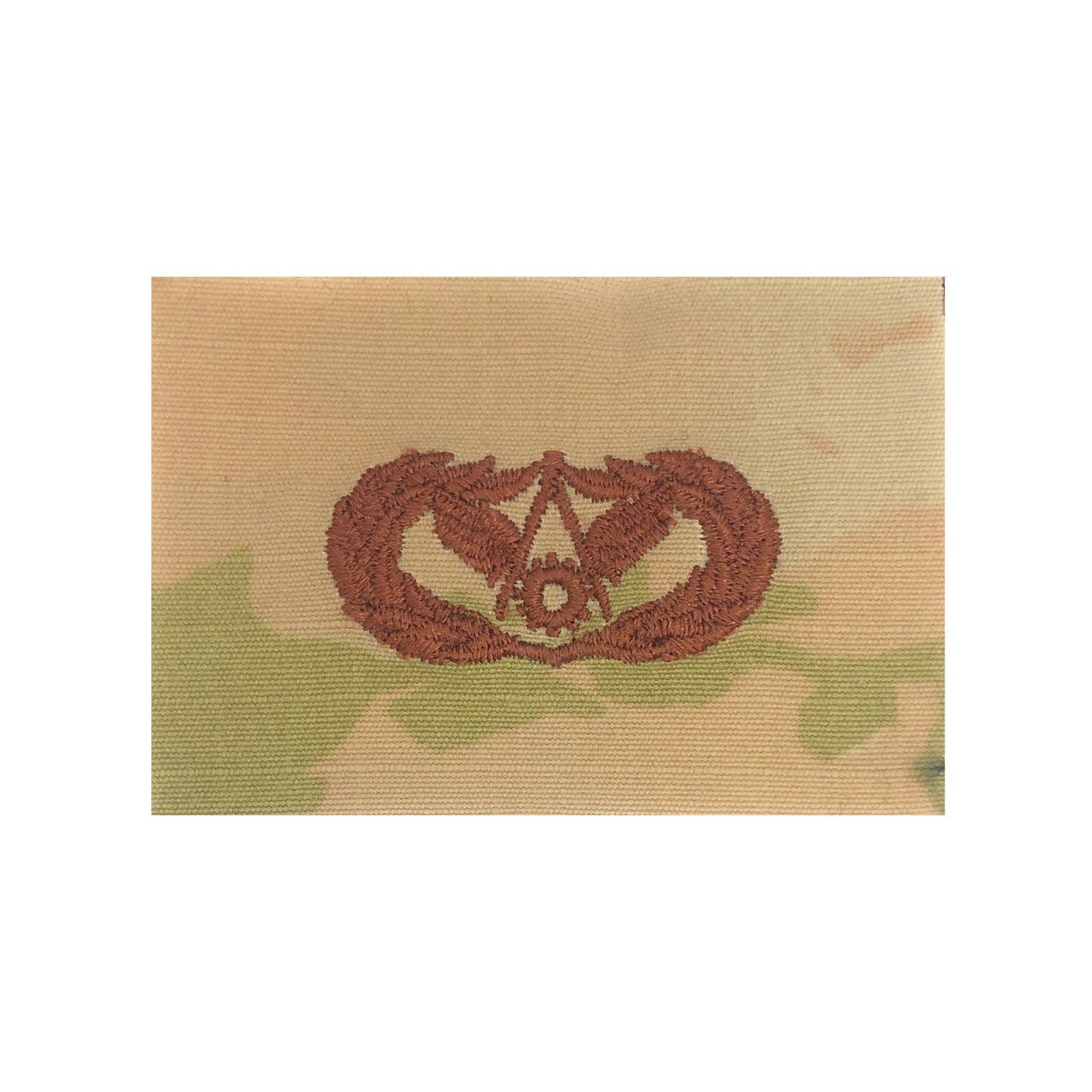 US Air Force Civil Engineer Basic OCP Spice Brown Sew-on Badge
