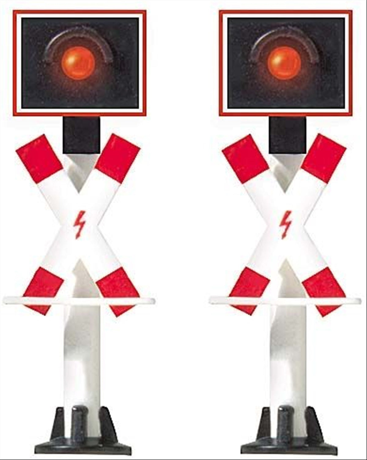 Busch 5951 N Scale Grade Crossing Warning Flashers (2)