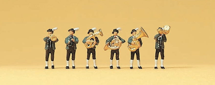 Preiser 79121 N Scale Bavarian Musicians Set #2 Figure Set (6)