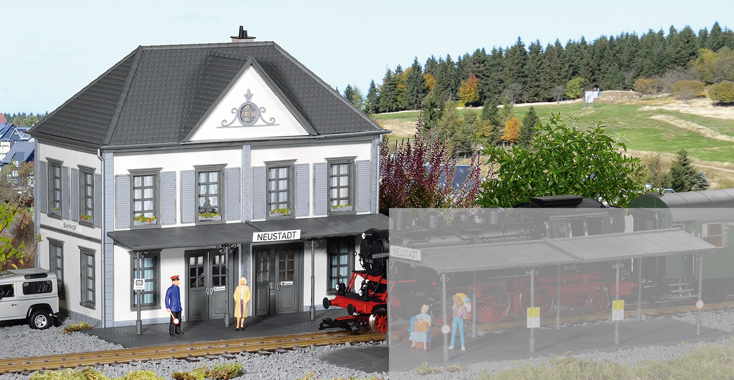 Piko 62030 G Scale Neustadt Station, Building Kit