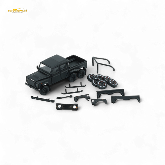 BM Creations Land Rover Defender 110 6x6 Matte Blk RHD 1:64