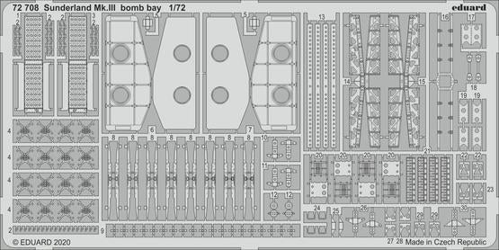 Eduard 72708 1/72 Aircraft- Sunderland Mk III Bomb Bay for SHY