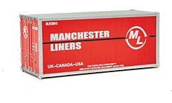 Walthers SceneMaster 949-8656 HO 20' Smooth-Side - Manchester Liners