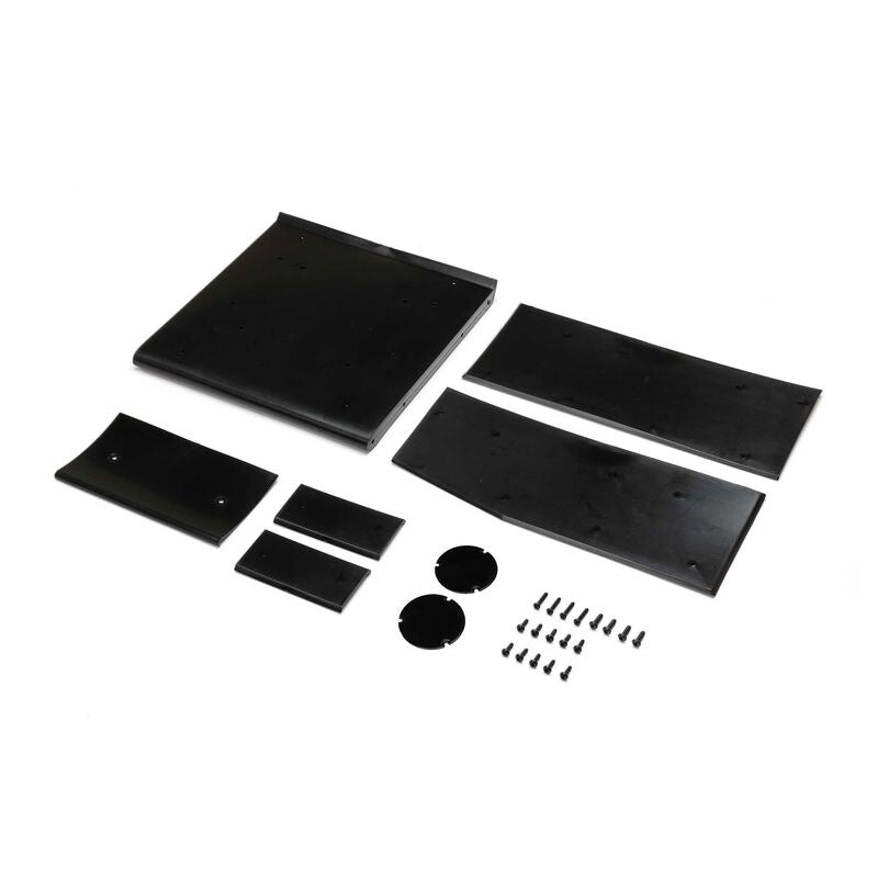Losi LOS-1892 Wing Panel Set, Black: 22S Sprint