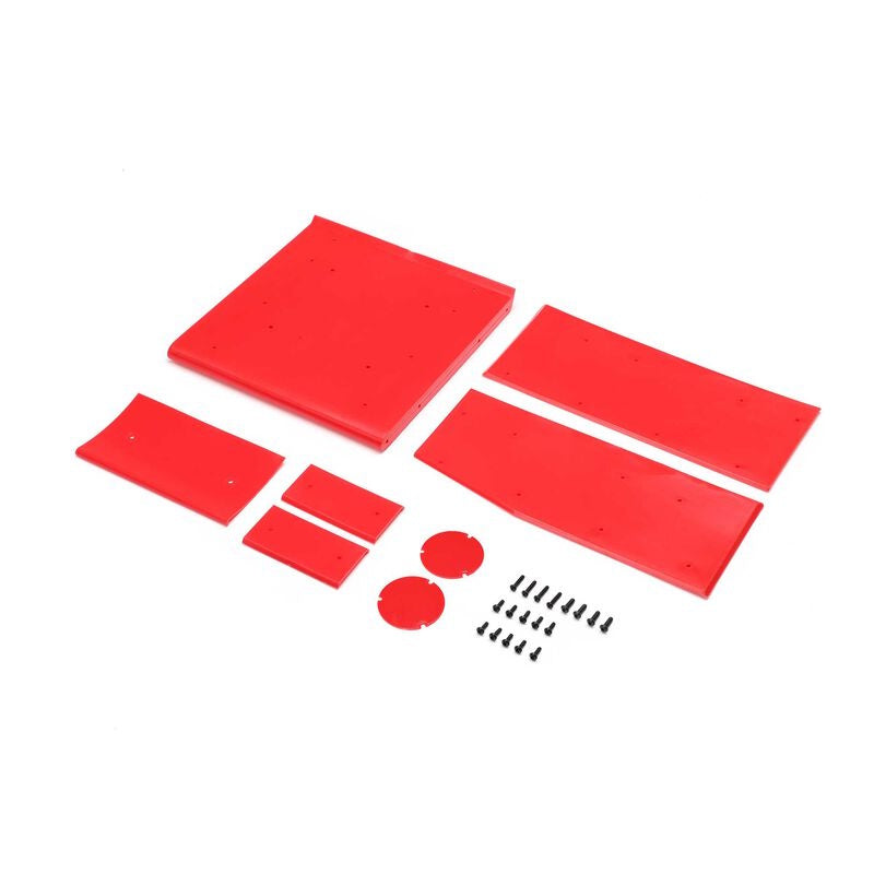 Losi LOS-1895 Wing Panel Set, Red: 22S Sprint