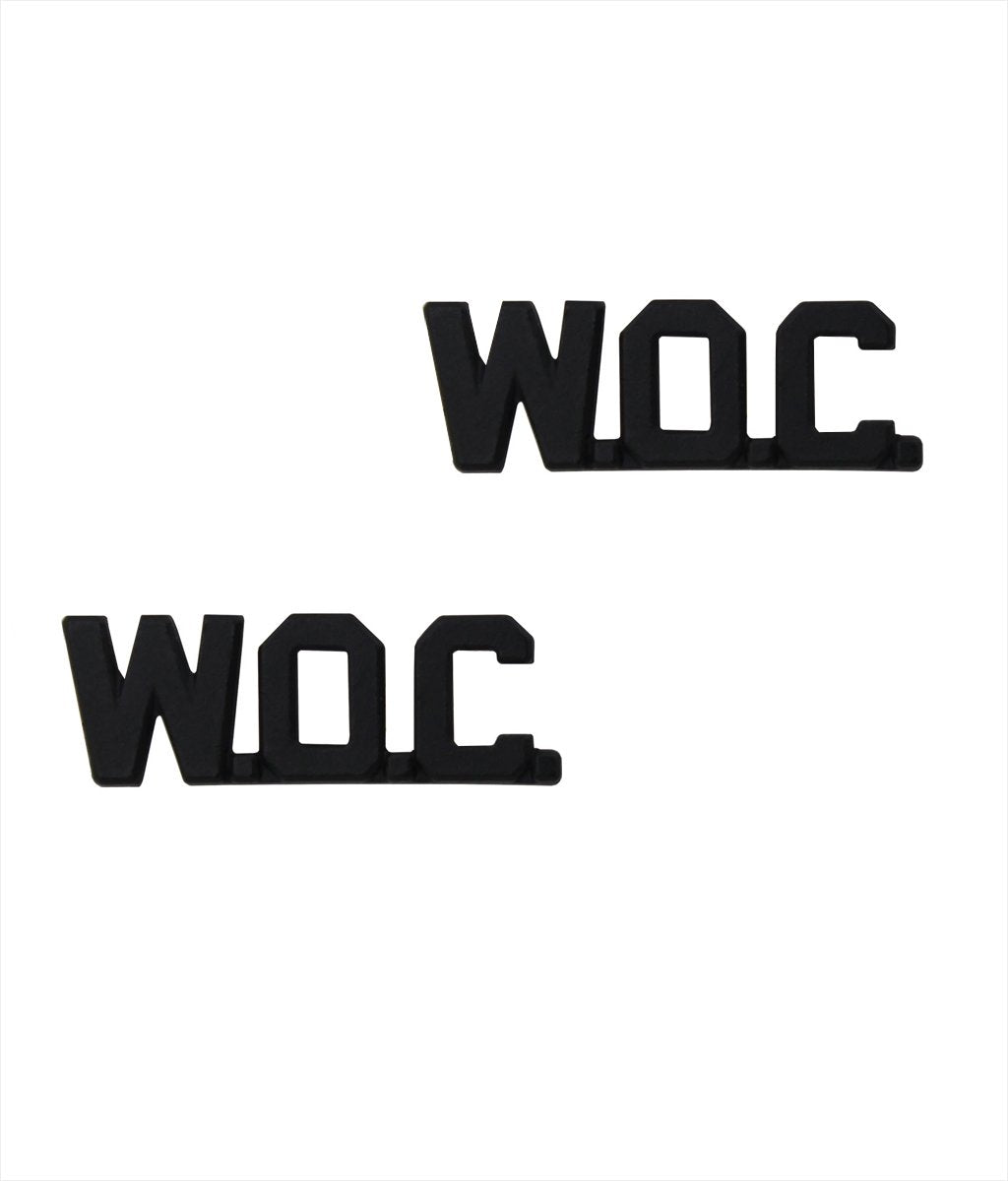 U.S. Army Warrant Officer Candidate (W.O.C.) Black Metal.