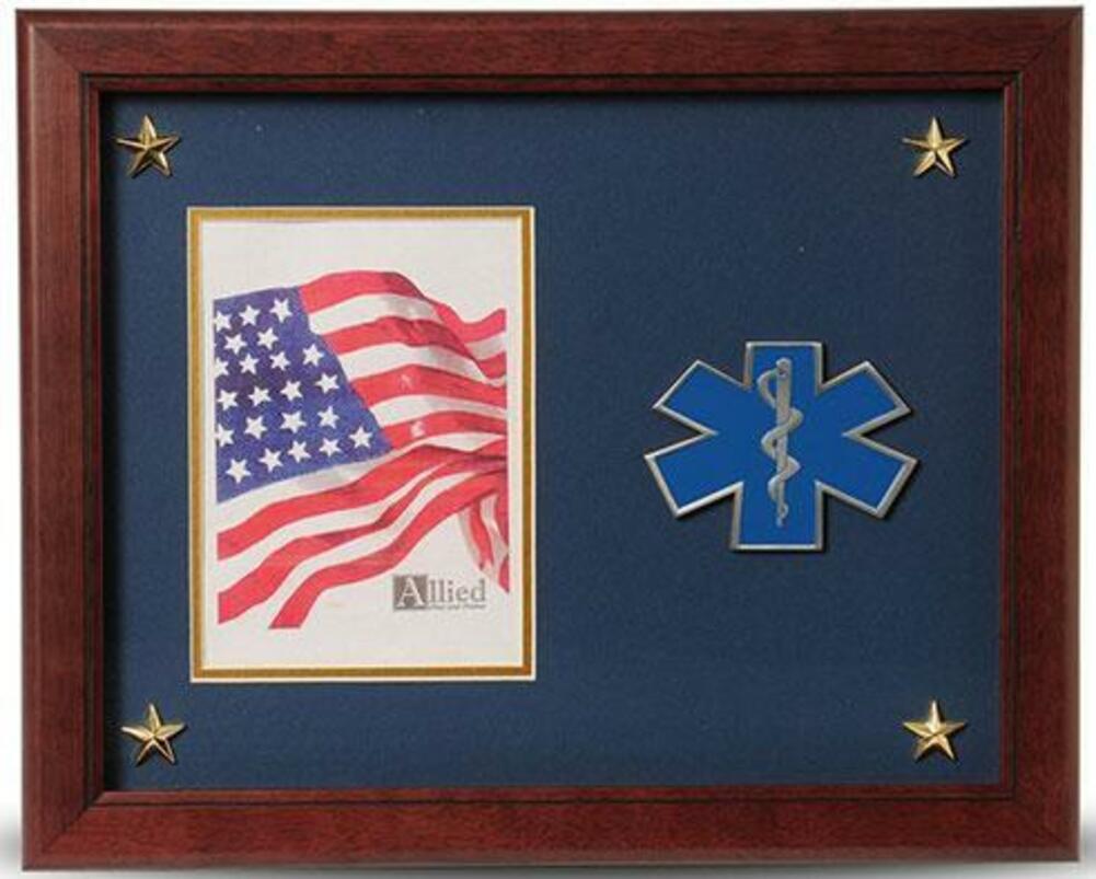 Flags Connections EMS Medallion Picture Frame with Stars, 5 by 7-Inch