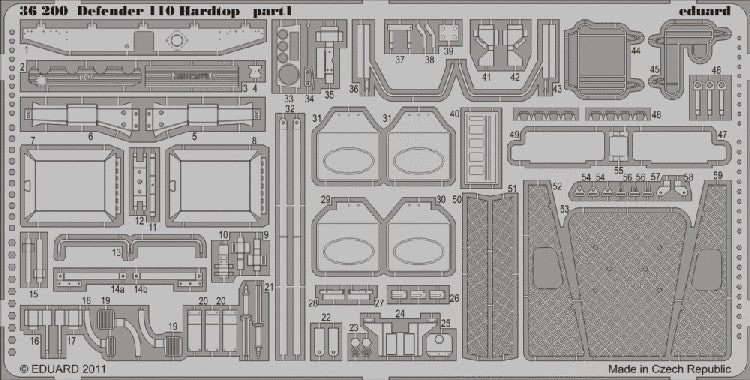 Eduard 36200 1/35 Armor- Defender 110 Hardtop for HBO