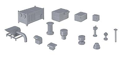 Walthers Cornerstone 3733 HO Roof Details Kit