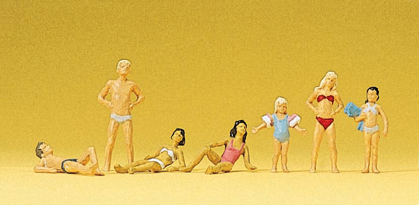 Preiser 10308 HO Scale Children & Teens at the Pool Figures