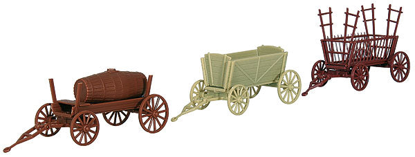 Kibri 15703 1/87 Old Fashioned Farm Wagons Model Kit