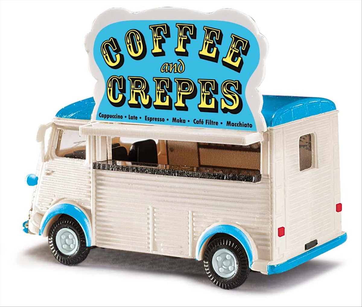 Busch 41926 HO Scale Citroen H Coffee & Crepes Van Model