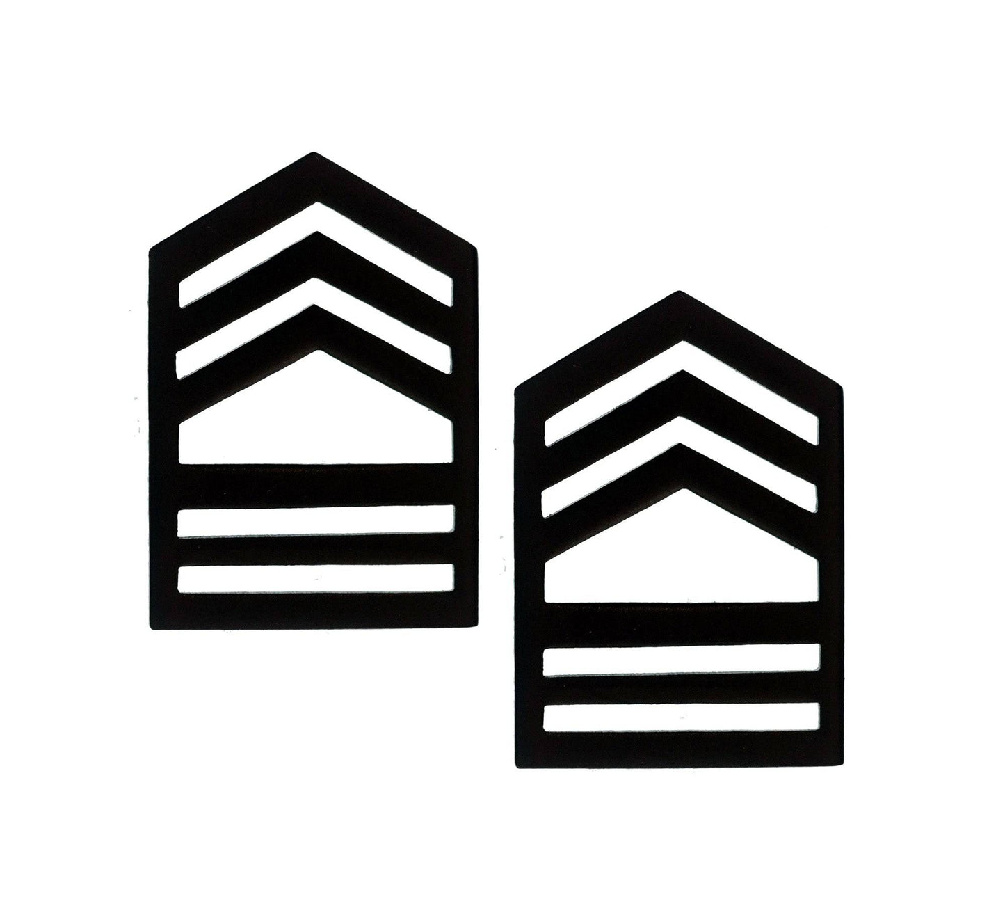 ROTC Master Sergeant STA-BRITE® (Black) Rank Pin-on (pair)
