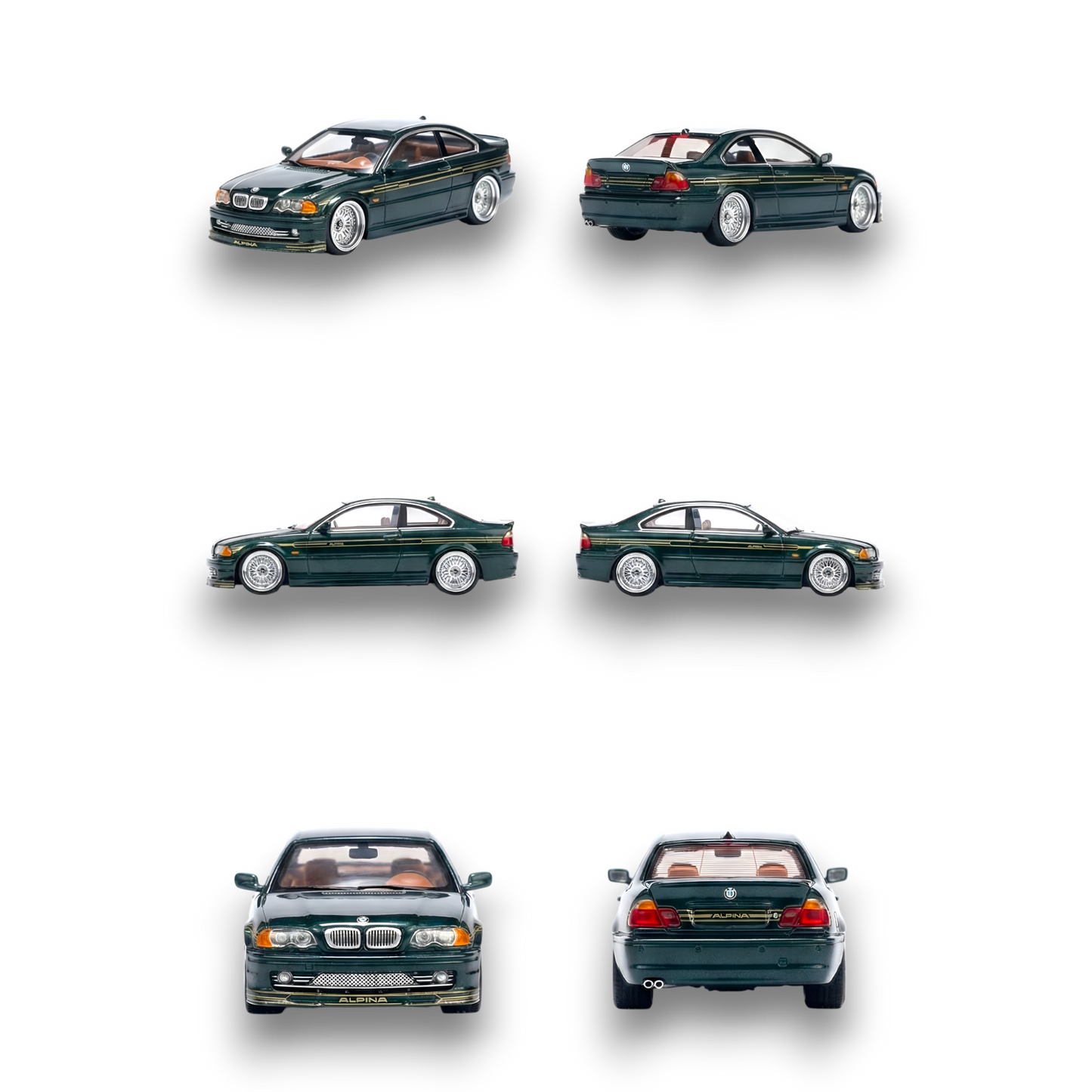 YM Model BMW E46 Alpina B3 British Green 1:64