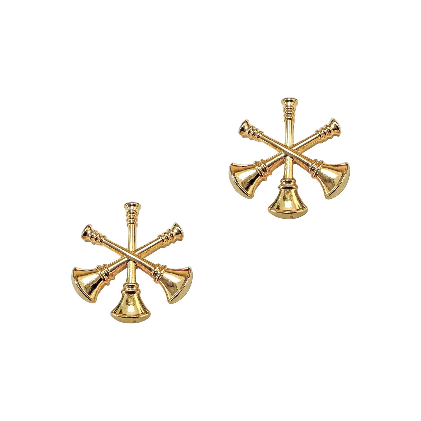 STA-BRITE® Asst Chief 3 Bugles 2 Posts Gold 3/4” (pair)