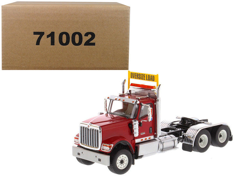 International HX520 Day Cab Tandem Tractor Red 1/50 Diecast Model by Diecast Masters free shipping USA